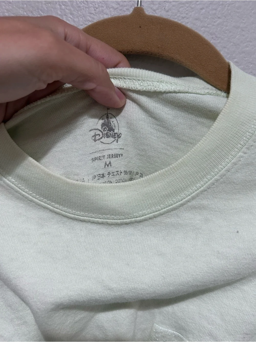 Disney world Light Mint Embossed Logo spirit jersey mint medium